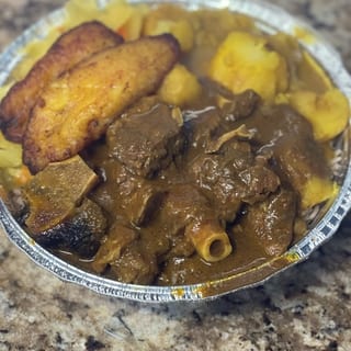 Small Curry Goat Dinner