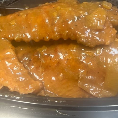Smothered Turkey Wings Dinner.