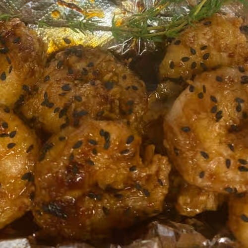 Asian Sesame Shrimp.