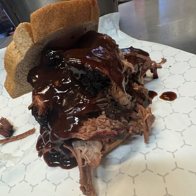 BBQ Smoke Brisket Sandwich.