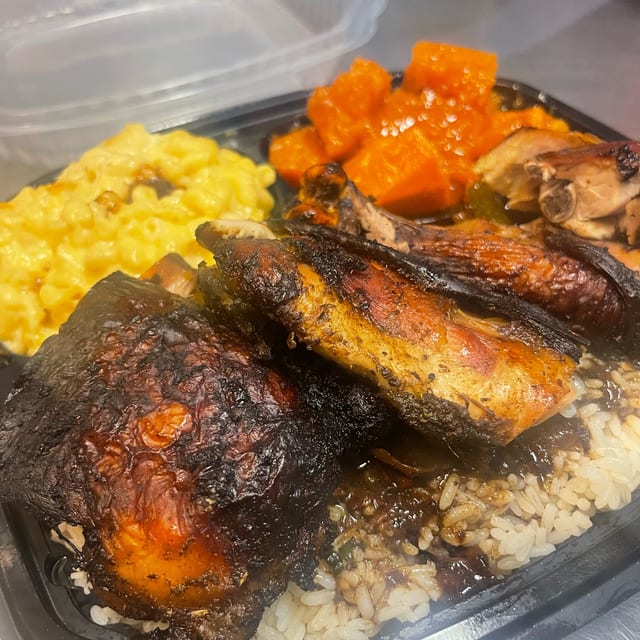 Small Jerk Chicken.