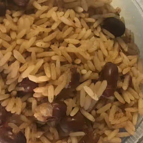 Peas and Rice with Gravy.