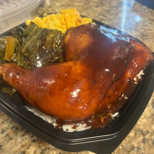 Todays Special (Off The Grill BBQ Chicken) W/ 2 Sides.