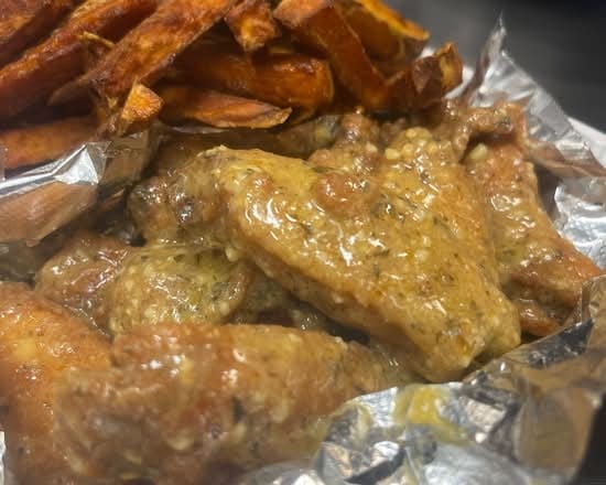 Garlic Parmesan Wings.