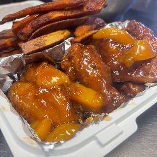 Southern Peach  Cobbler  Wings.
